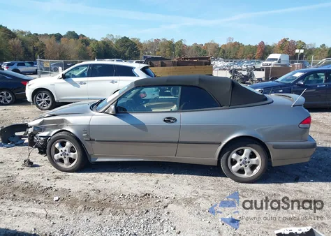 2001 Saab 9-3 Se from USA, damaged, VIN YS3DF78K017007207